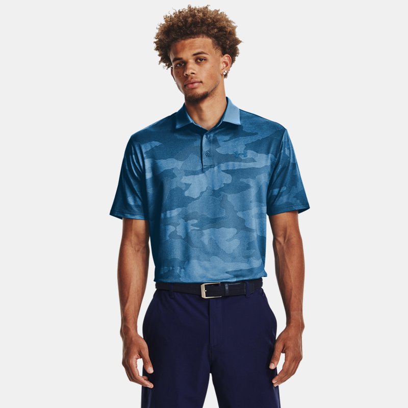 Men's Under Armour Playoff 2.0 JacqUnder Armourrd Polo Cosmic Blue / Blizzard / Cosmic Blue M